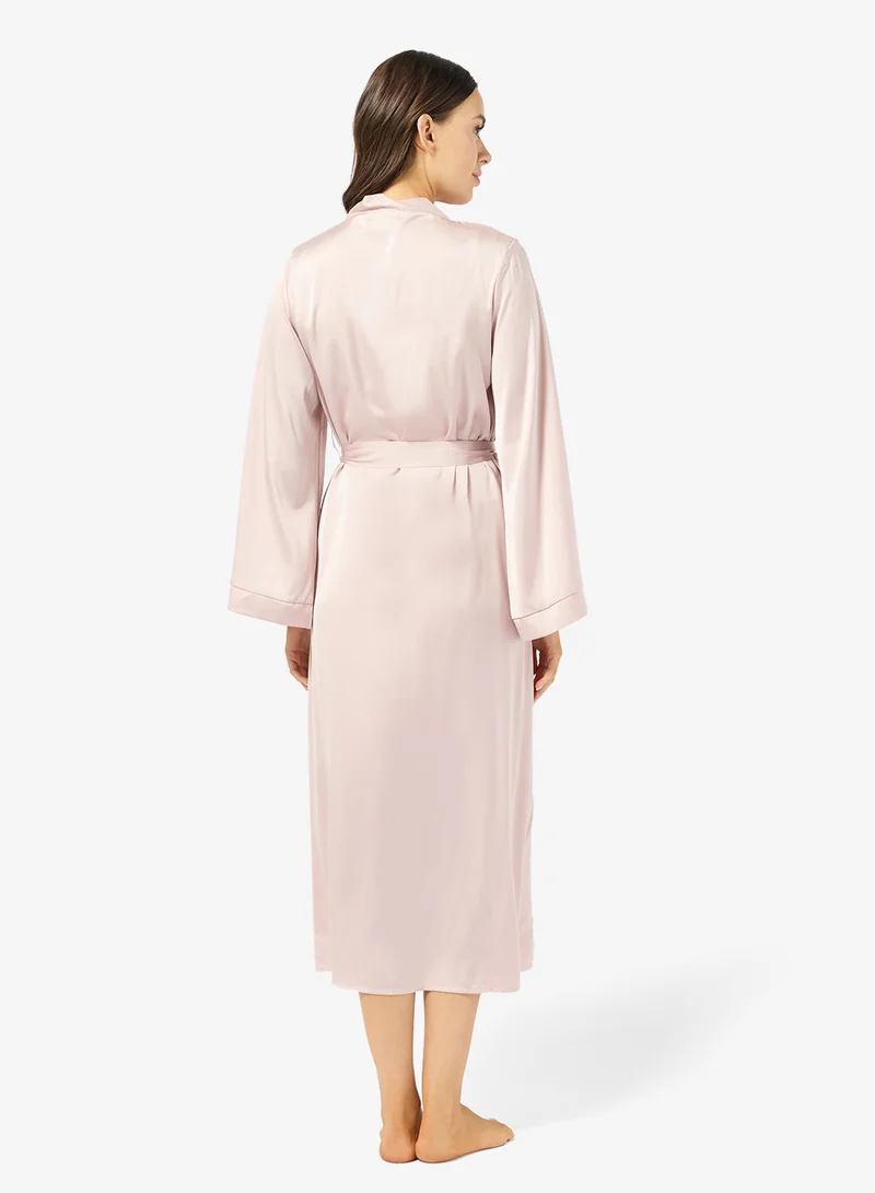 Ginger Satin Maxi Robe